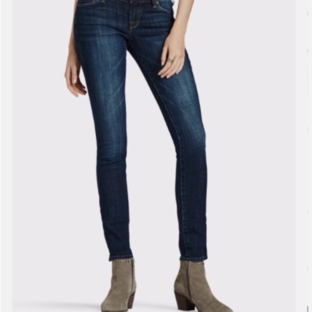 *LUCKY BRAND* Dark Blue Low Rise Skinny Lolita Denim Jeans Size 6 / 28 Reg